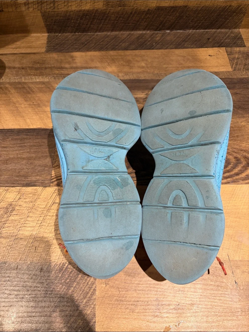 Men's White and Blue Athletic Slip-On Shoes
